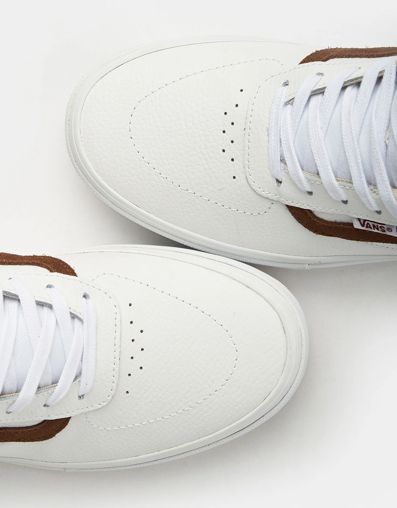 Vans Skate Kyle Walker Shoes - Leather White/Red - Image 7
