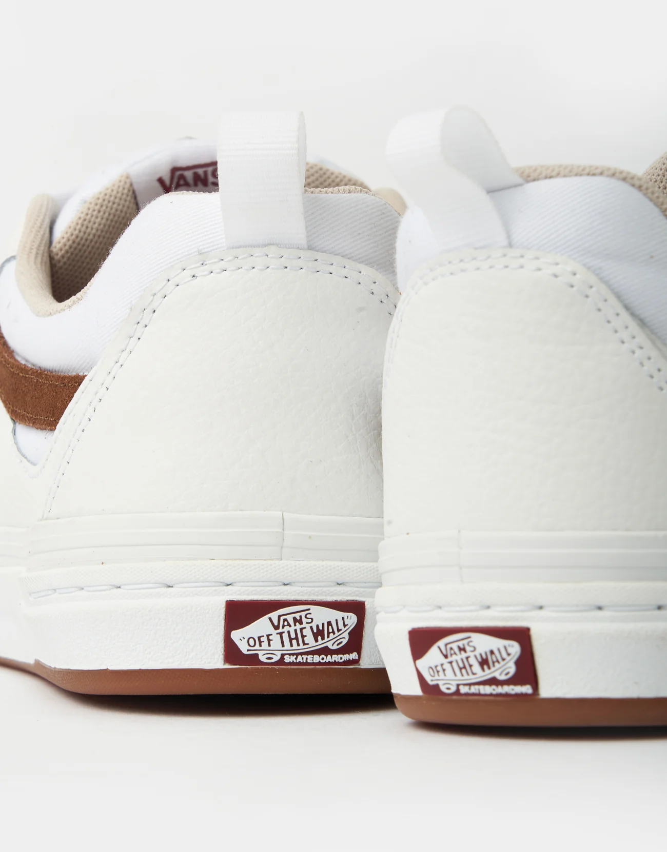 Vans Skate Kyle Walker Shoes - Leather White/Red - Image 8