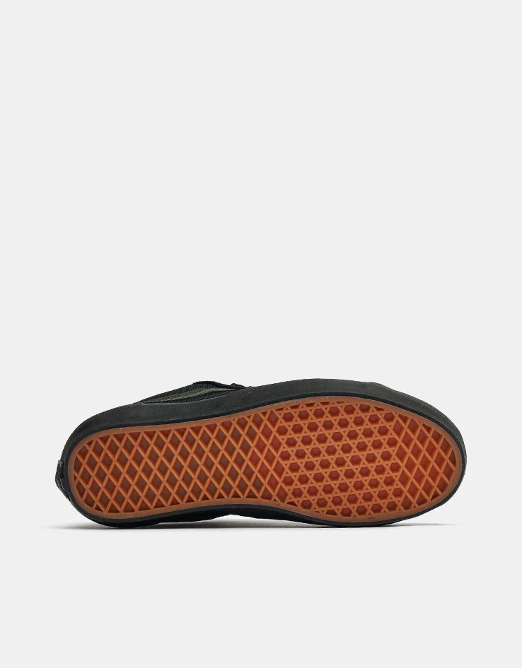 Vans Skate Old Skool 36+ Shoes - (Atiba) Black/Dark Green - Image 2