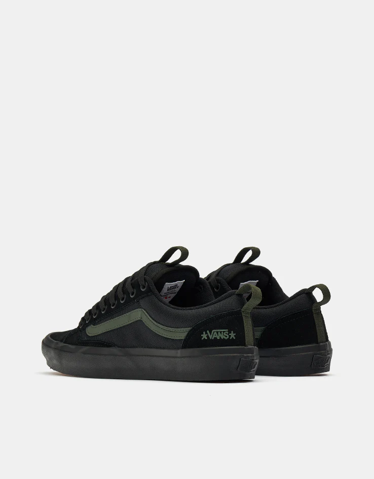 Vans Skate Old Skool 36+ Shoes - (Atiba) Black/Dark Green - Image 4