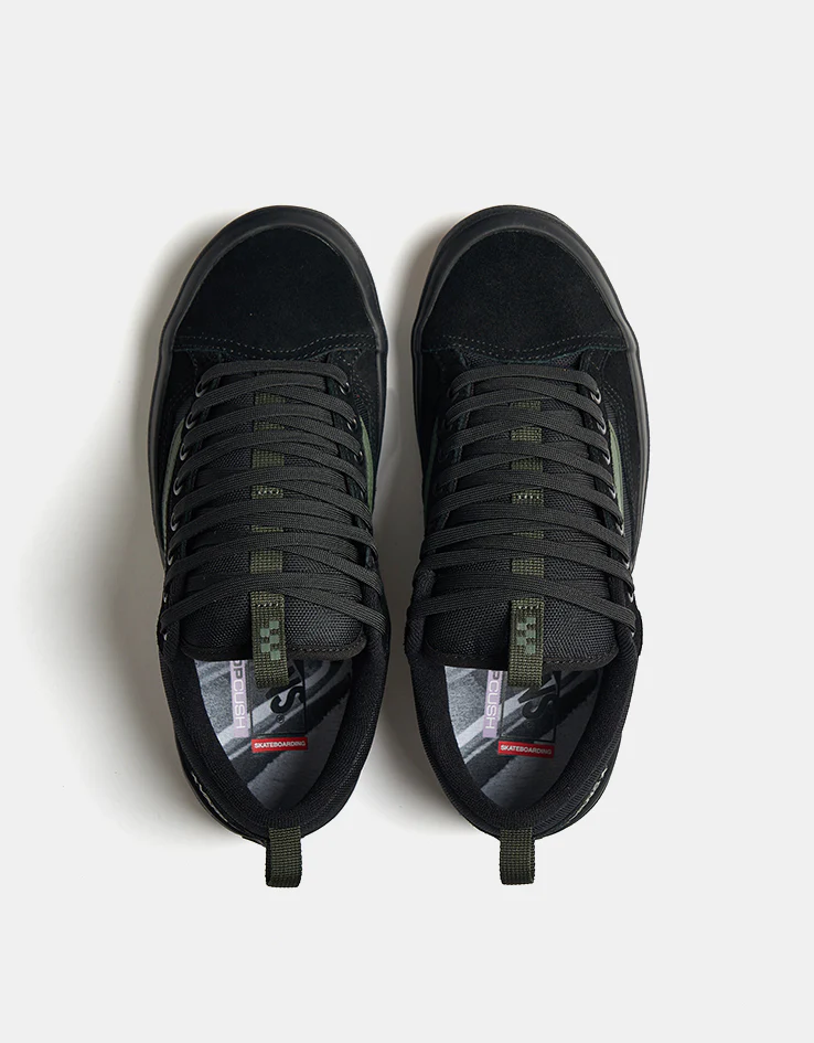 Vans Skate Old Skool 36+ Shoes - (Atiba) Black/Dark Green - Image 7