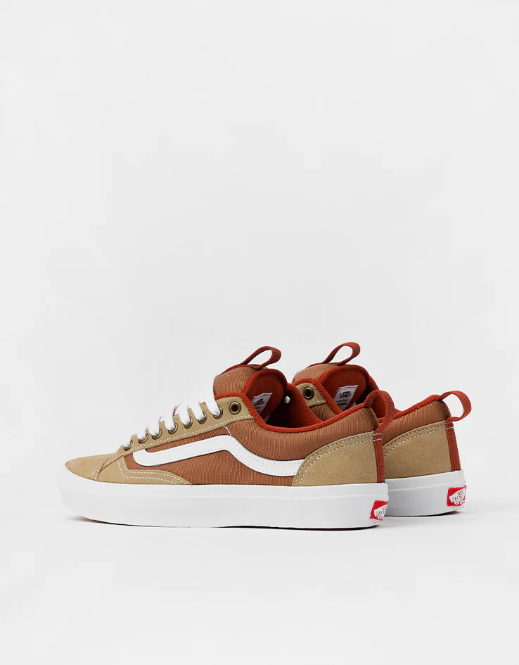 Vans Skate Old Skool 36+ Shoes - Khaki/Burnt Orange - Image 4