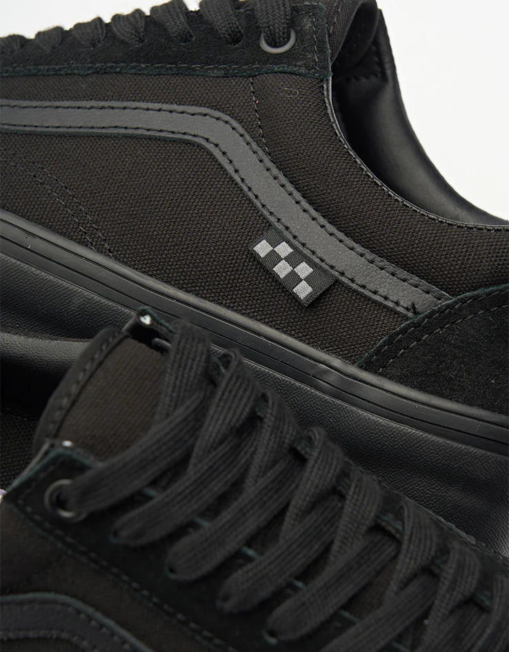 Vans Skate Old Skool Shoes - Black/Black - Image 6