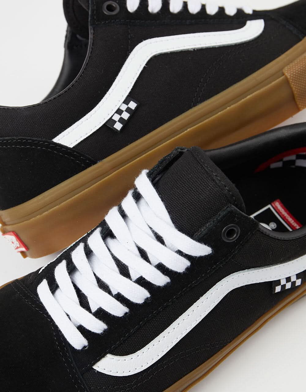 Vans Skate Old Skool Shoes - Black/Gum - Image 2