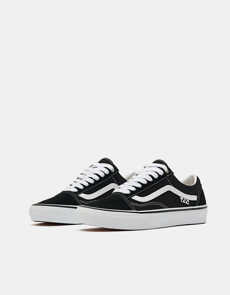 Vans Skate Old Skool Shoes - Black/White - Image 3