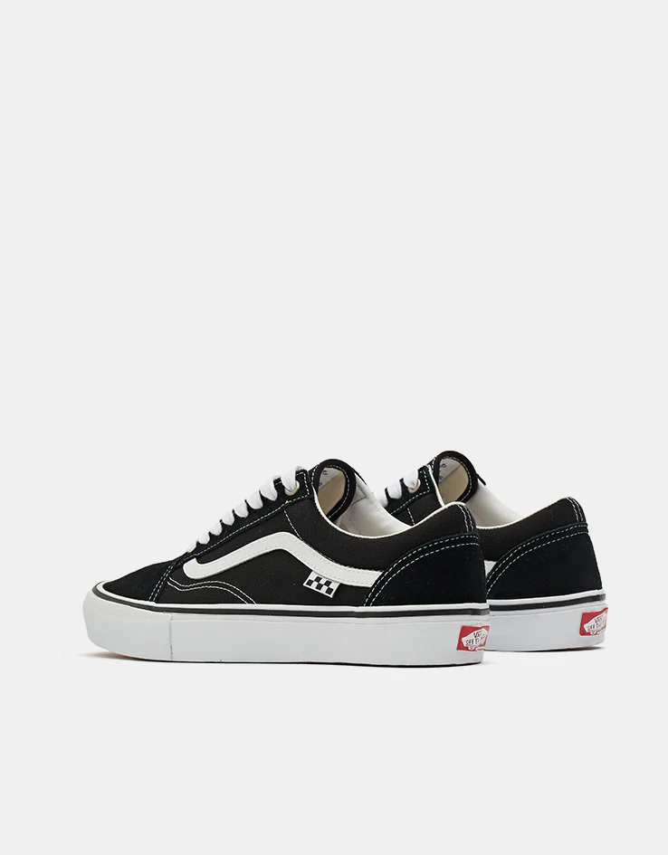 Vans Skate Old Skool Shoes - Black/White - Image 4