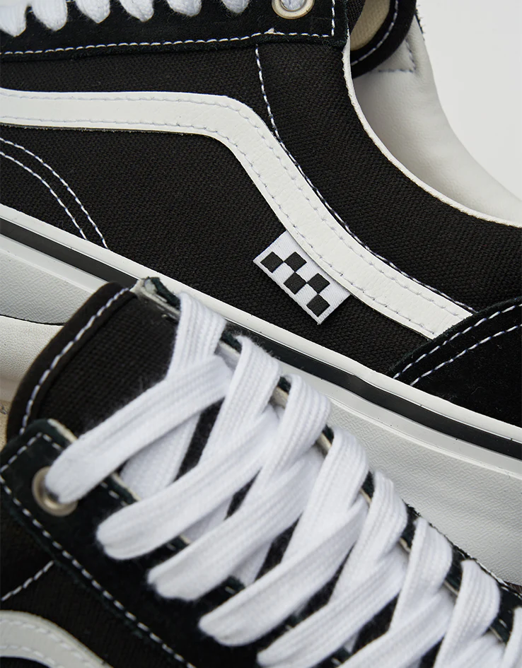 Vans Skate Old Skool Shoes - Black/White - Image 6