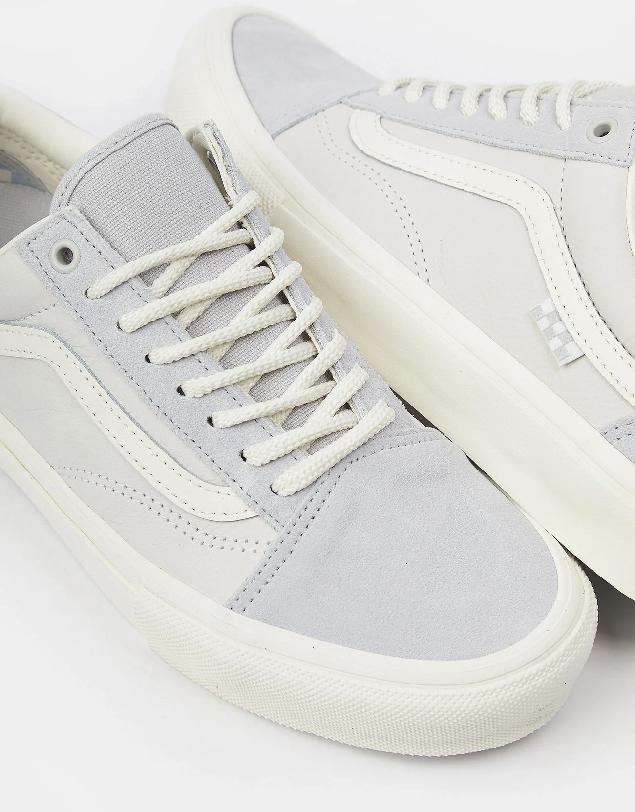 Vans Skate Old Skool Shoes - Grey/Marshmallow - Image 4