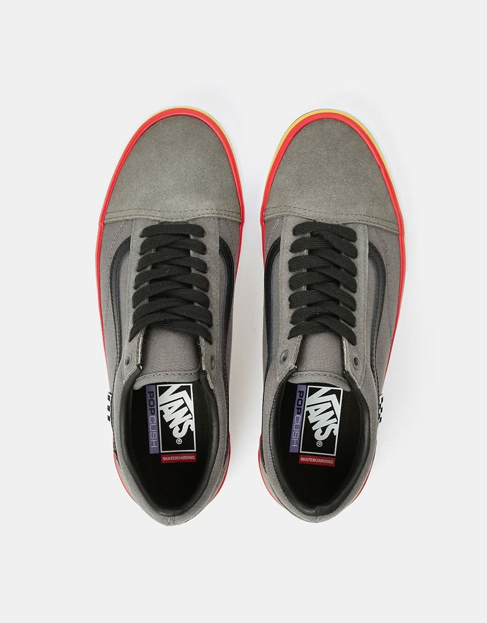 Vans Skate Old Skool Shoes - (Rasta) Grey - Image 5
