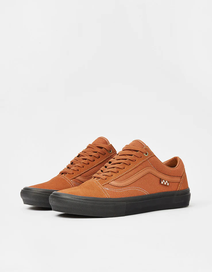 Vans Skate Old Skool Shoes - Sienna/Chocolate - Image 3