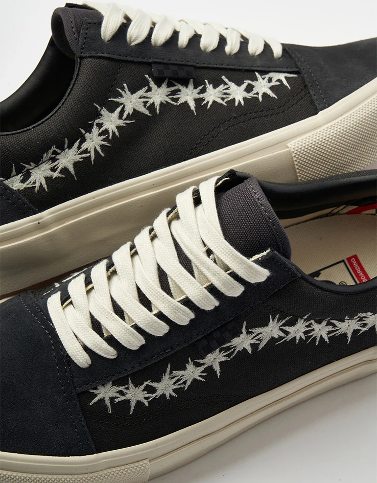 Vans Skate Old Skool Shoes - Splatter Grey - Image 6