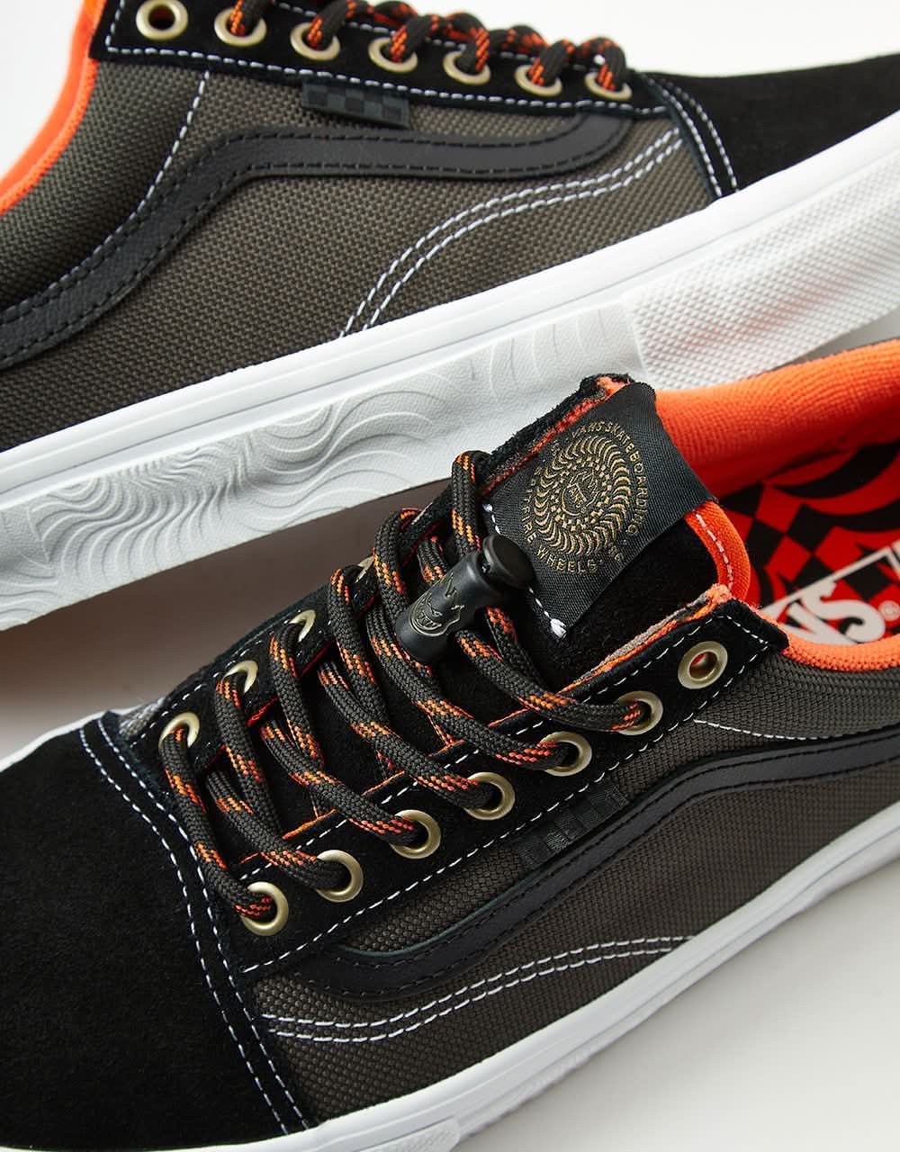 Vans Skate Old Skool Skate Shoes - (Spitfire) Black/Flame - Image 3