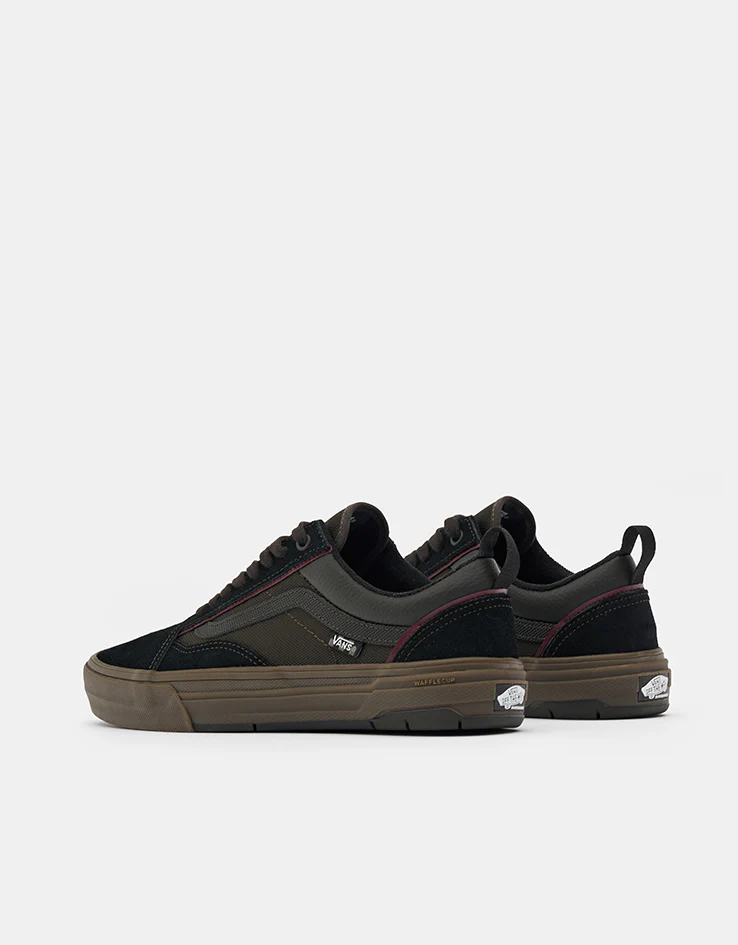 Vans Skate Old Skool Wafflecup Shoes - Black/Dark Gum - Image 4