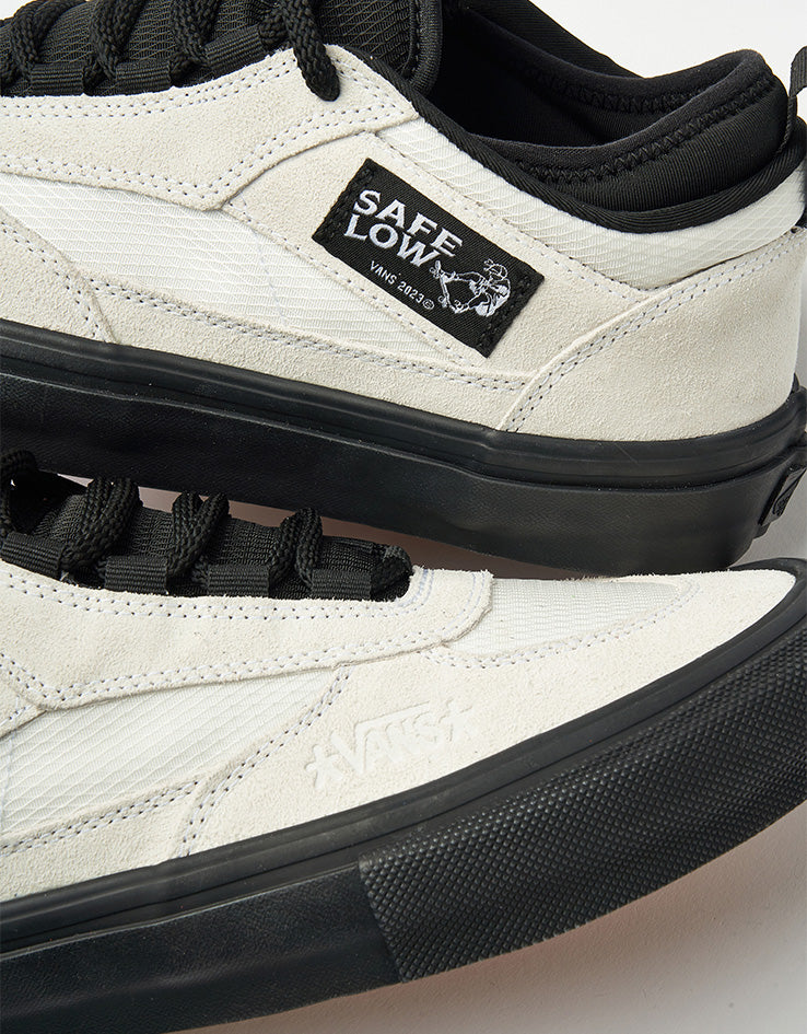 Vans Skate Safe Low Shoes - (Atiba) Bone White/Black - Image 5