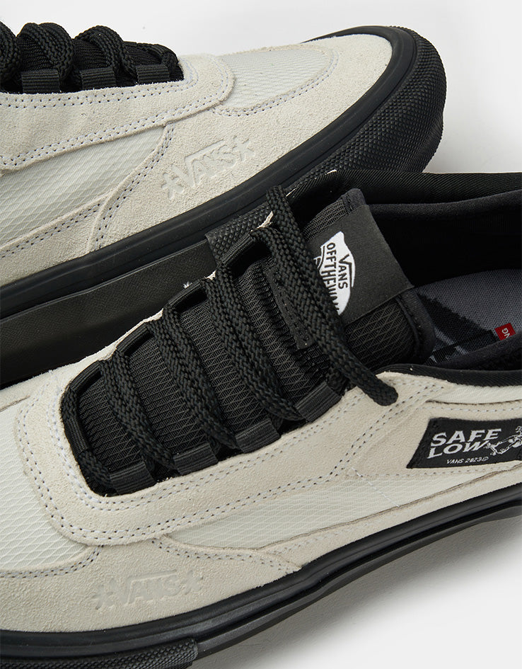 Vans Skate Safe Low Shoes - (Atiba) Bone White/Black - Image 6