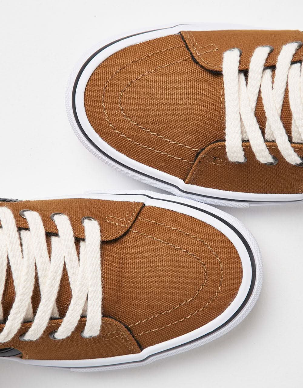 Vans Skate Sk8-Hi R1 UK Exclusive Shoes - Duck Canvas Golden Brown - Image 6