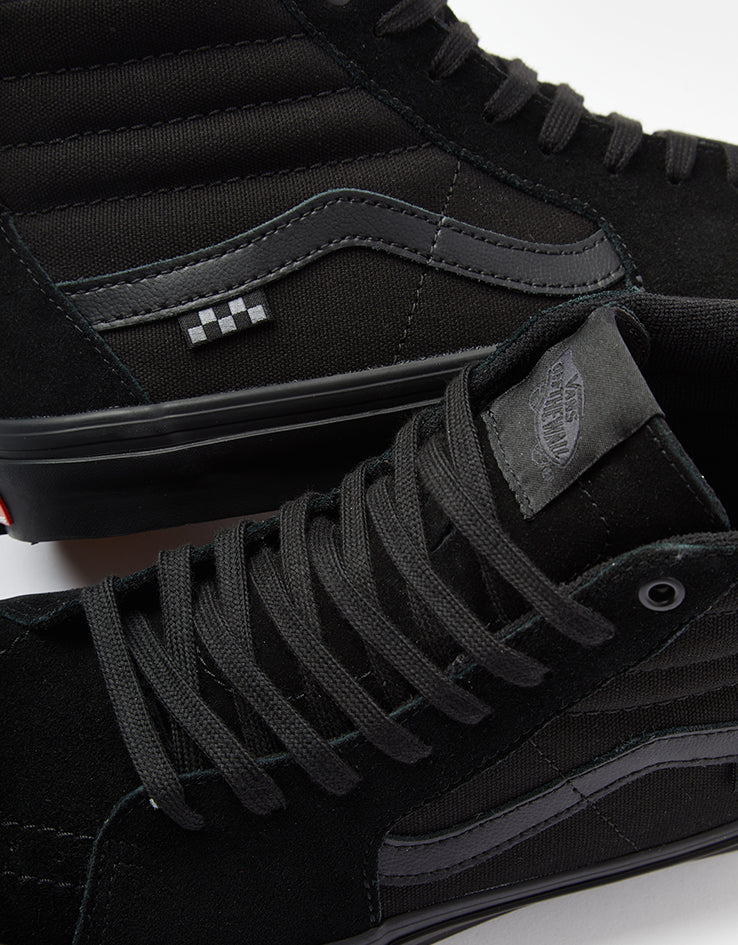 Vans Skate Sk8-Hi Shoes - Black/Black - Image 6