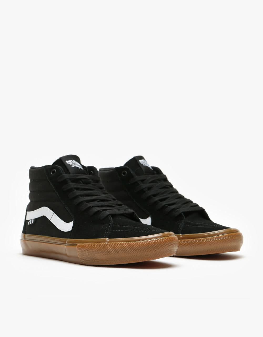 Vans Skate Sk8-Hi Shoes - Black/Gum - Image 2