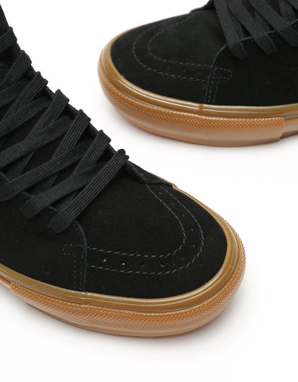 Vans Skate Sk8-Hi Shoes - Black/Gum - Image 4