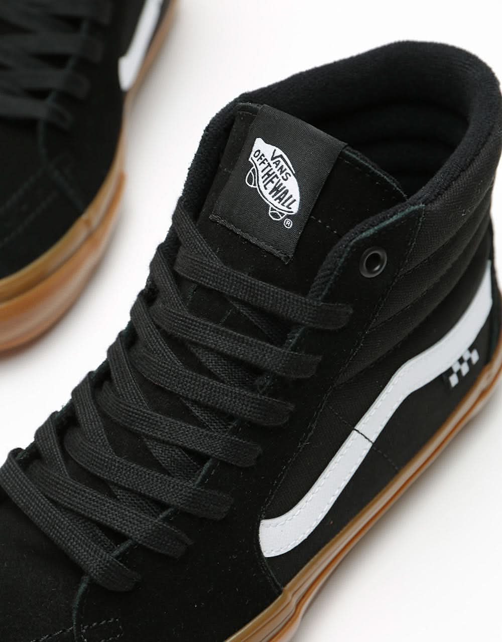Vans Skate Sk8-Hi Shoes - Black/Gum - Image 5