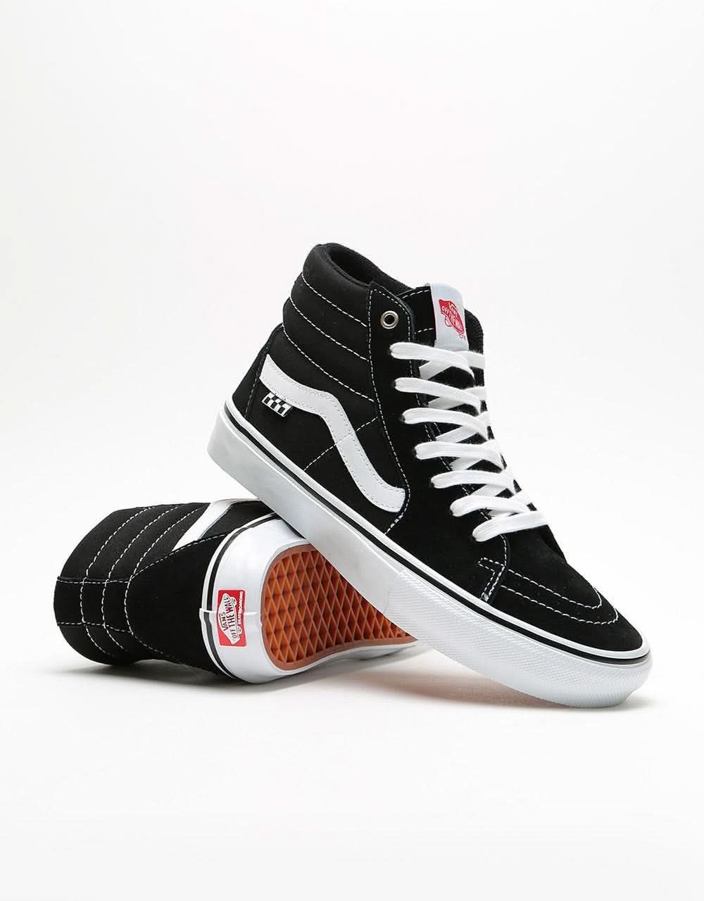 Vans Skate Sk8-Hi Shoes - Black/White - Image 8