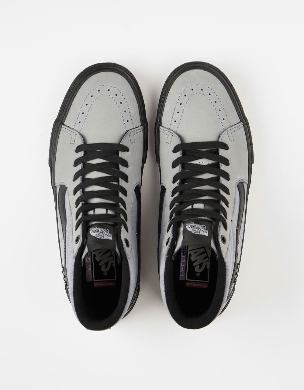 Vans Skate Sk8-Hi Shoes - Washed Blue/Black - Image 5