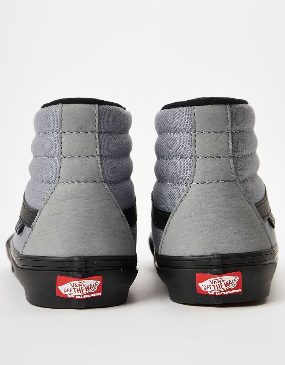 Vans Skate Sk8-Hi Shoes - Washed Blue/Black - Image 6
