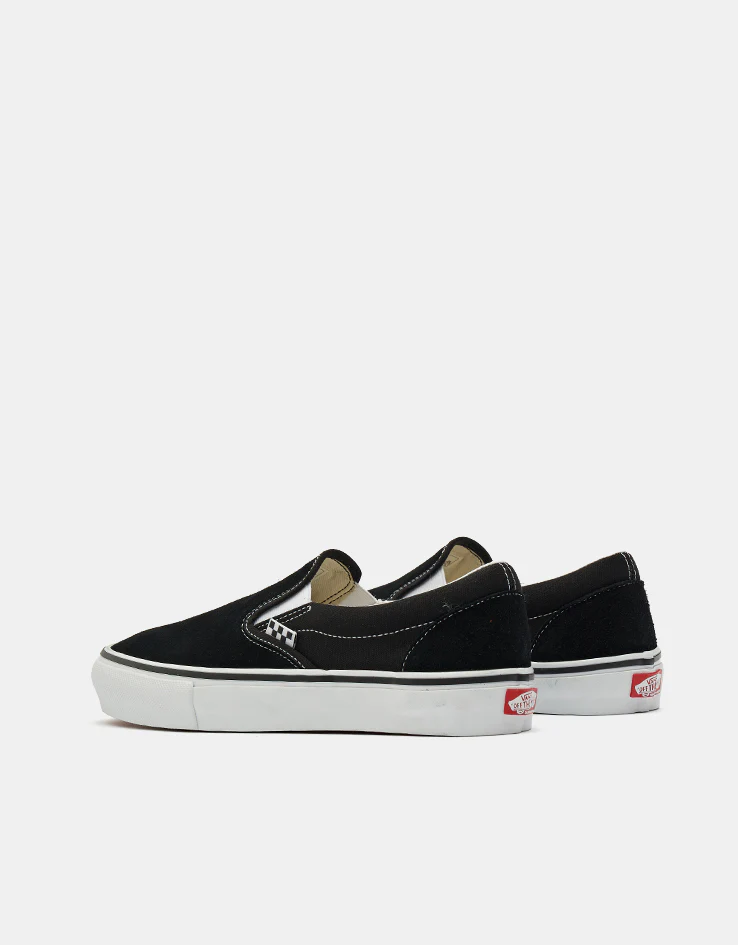 Vans Skate Slip-On Shoes - Black/White - Image 4