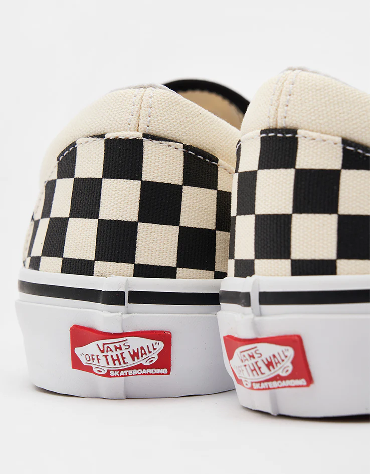 Vans Skate Slip-On Shoes - (Checkerboard) Black/Off White - Image 6