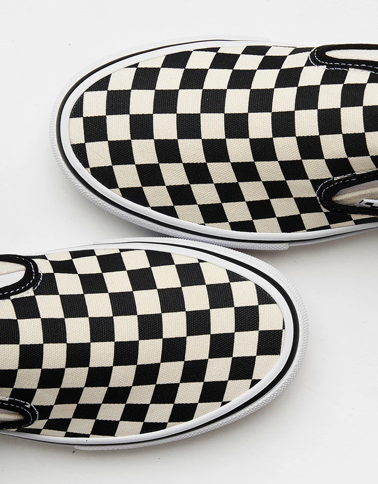 Vans Skate Slip-On Shoes - (Checkerboard) Black/Off White - Image 7