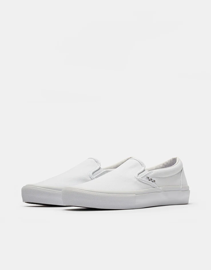 Vans Skate Slip-On Shoes - True White - Image 3