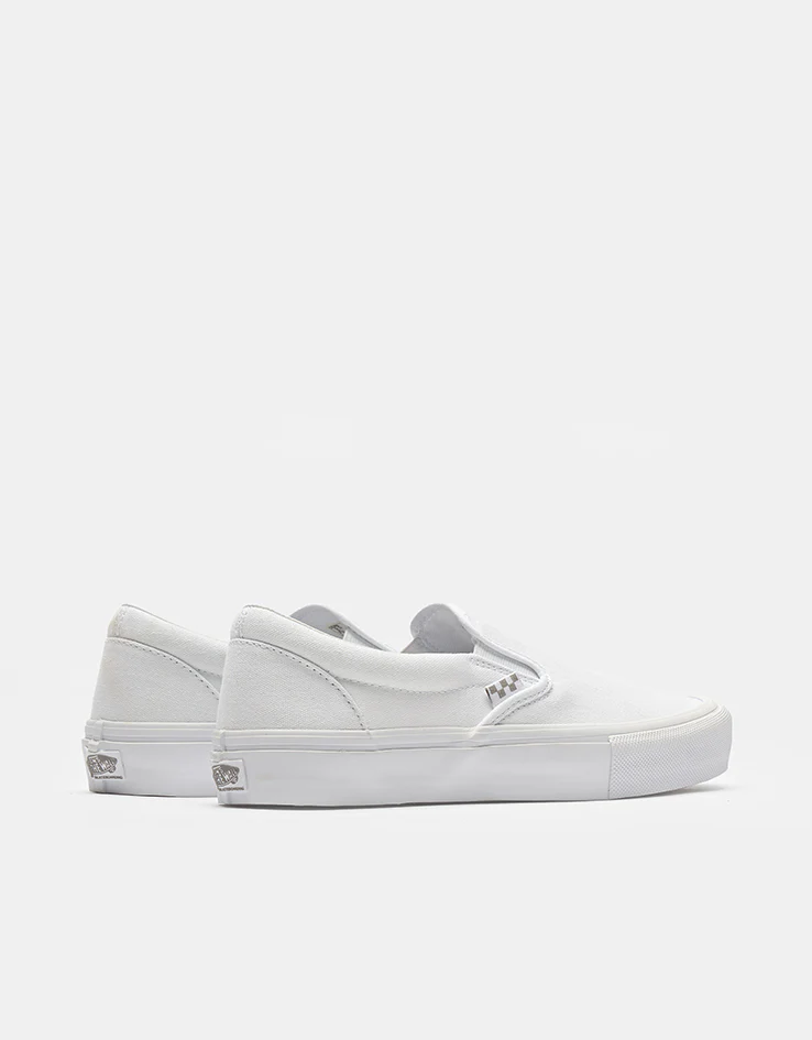 Vans Skate Slip-On Shoes - True White - Image 4