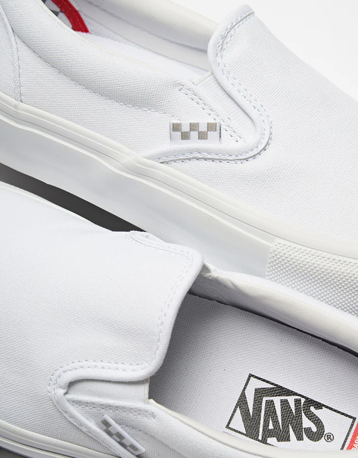 Vans Skate Slip-On Shoes - True White - Image 5
