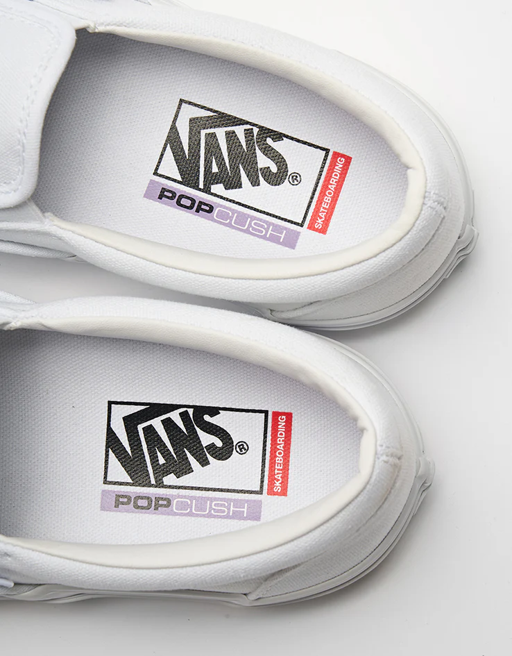 Vans Skate Slip-On Shoes - True White - Image 6