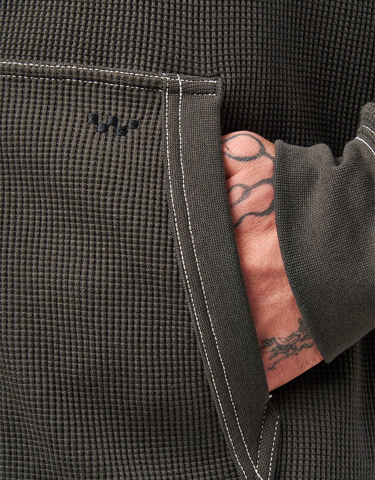 Vans Skate Zip Thermal Zip Hoodie - Faded Black - Image 5