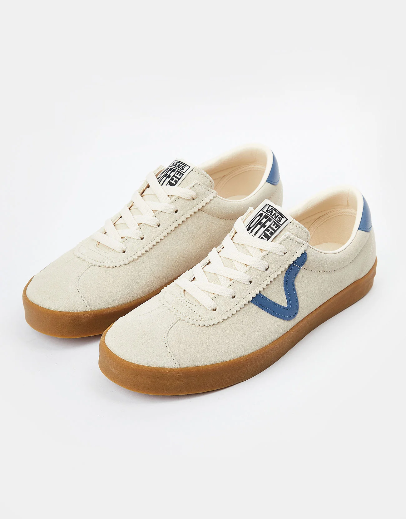 Vans Sport Low Skate Shoes - White/Navy - Image 2