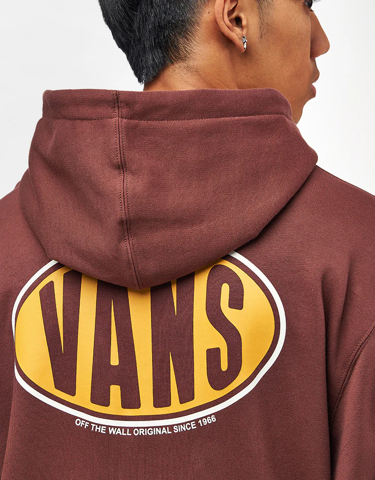 Vans Spray On Loose Pullover Hoodie - Bitter Chocolate - Image 3