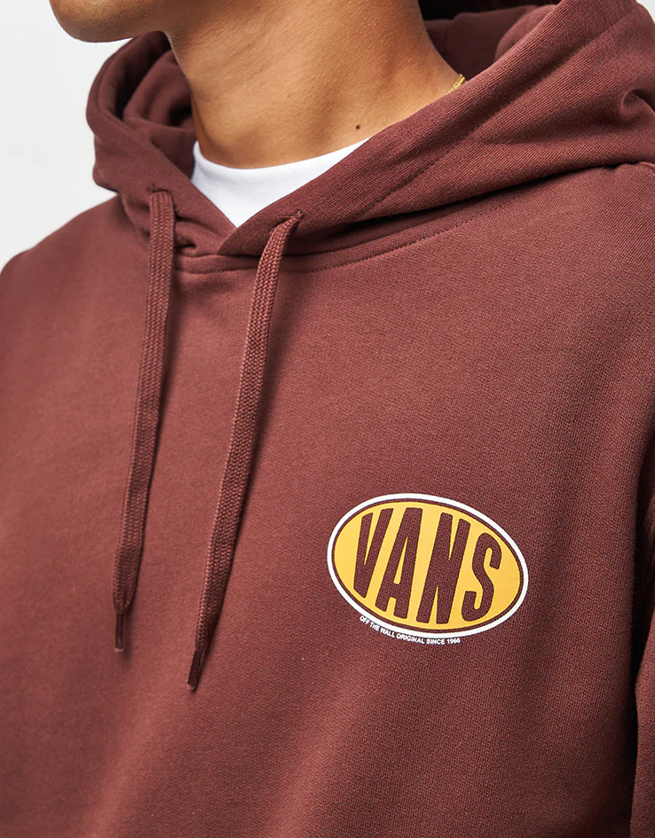 Vans Spray On Loose Pullover Hoodie - Bitter Chocolate - Image 4