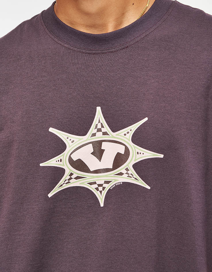 Vans Star Checker T-Shirt - Dark Port - Image 3