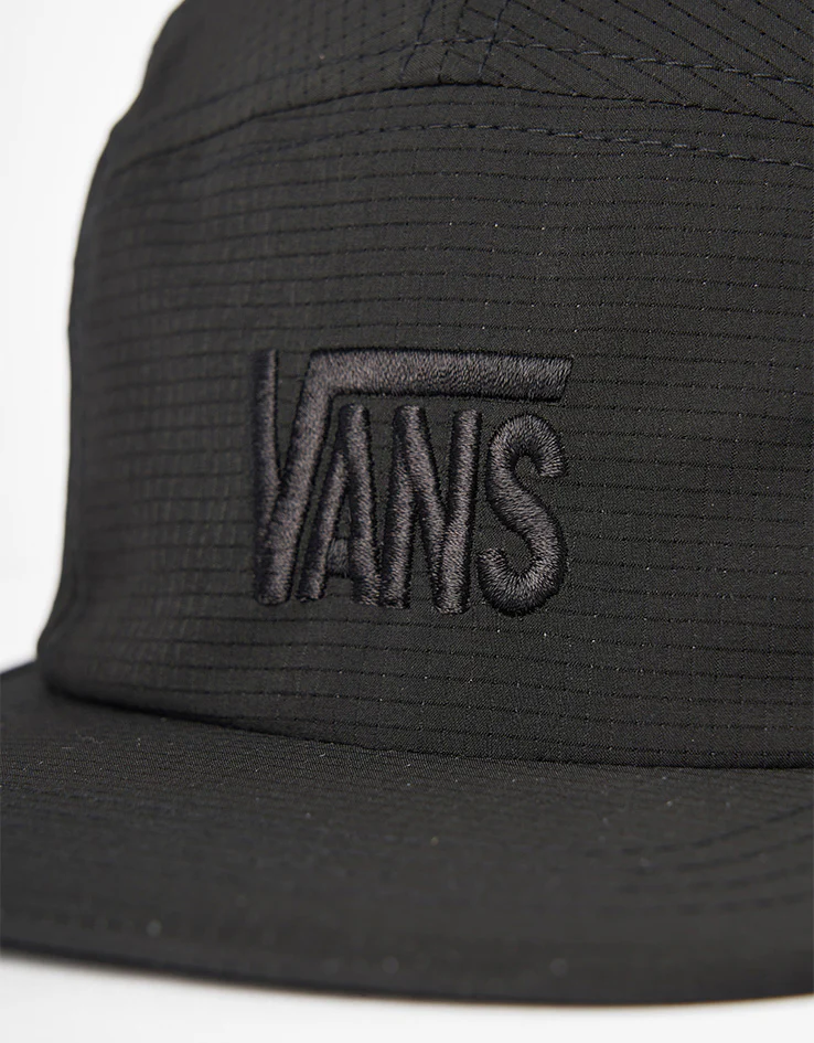 Vans Stretch Logo Camper 5 Panel Cap - Black - Image 2
