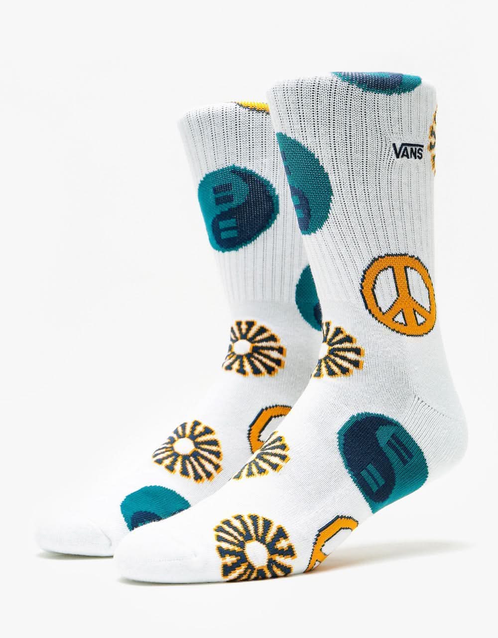 Vans Take A Stand Crew Socks - White