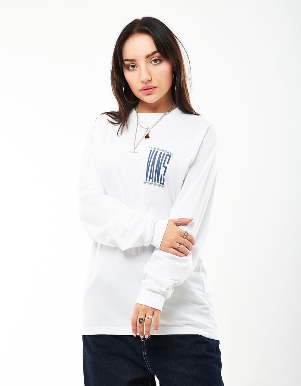Vans Type Stetch L/S T-Shirt - White - Image 6