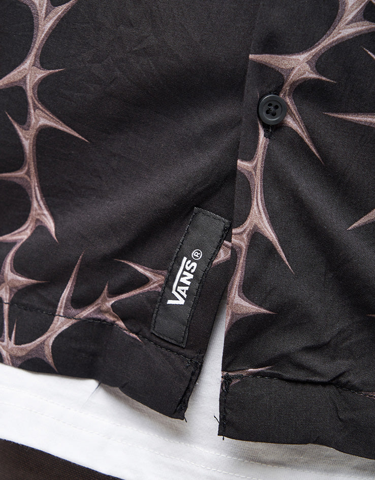 Vans Van Doren Printed Camp S/S Shirt - Black - Image 4