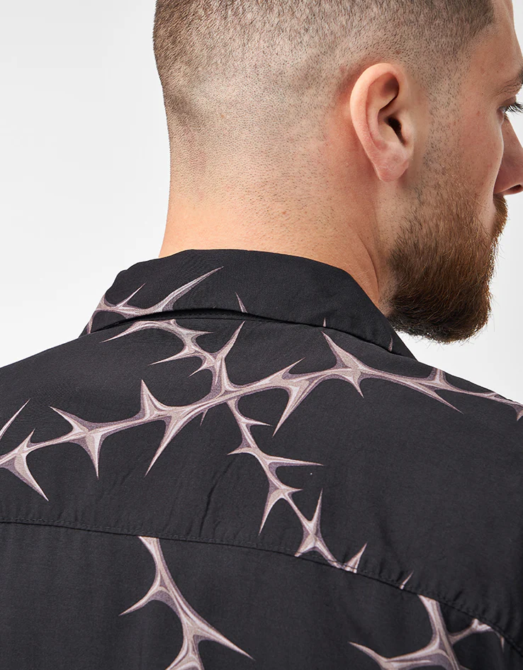 Vans Van Doren Printed Camp S/S Shirt - Black - Image 6