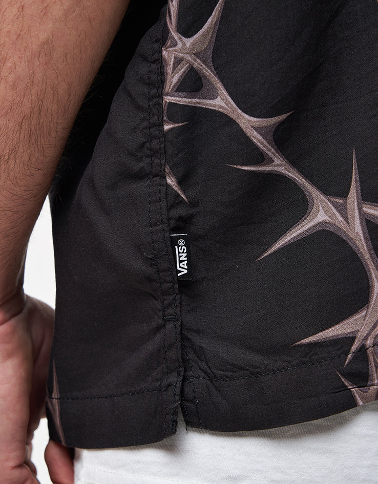 Vans Van Doren Printed Camp S/S Shirt - Black - Image 7