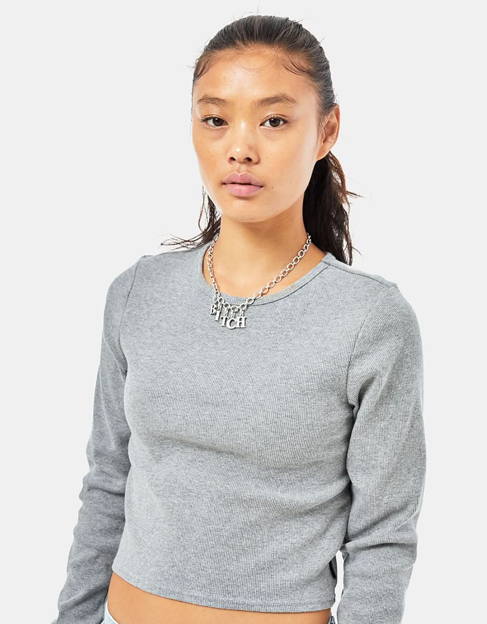 Vans x Lizzie Armanto LS Womens Knit - Grey Heather - Image 3