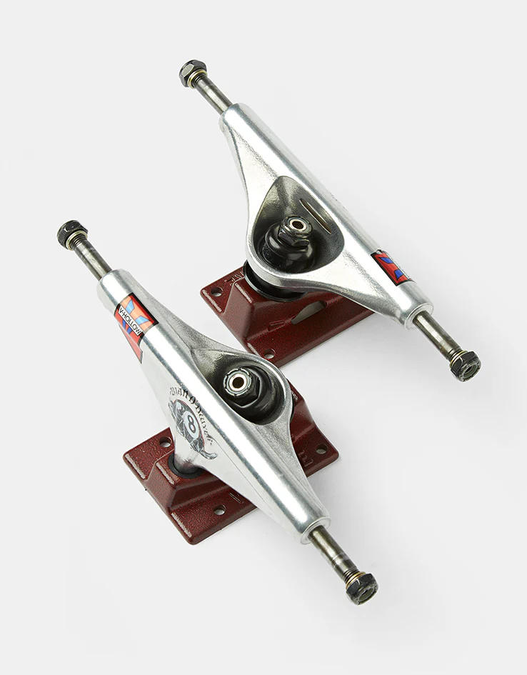 Venture O'Dwyer Pro V-Hollow Skateboard Trucks - Polished/Red (Pair) - Image 4