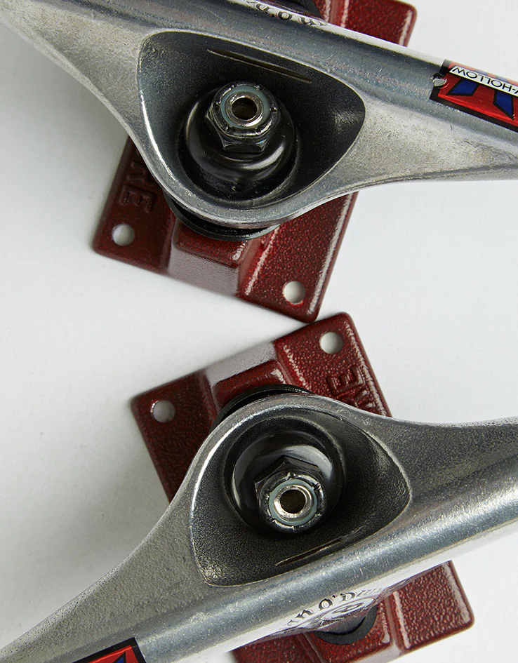 Venture O'Dwyer Pro V-Hollow Skateboard Trucks - Polished/Red (Pair) - Image 5