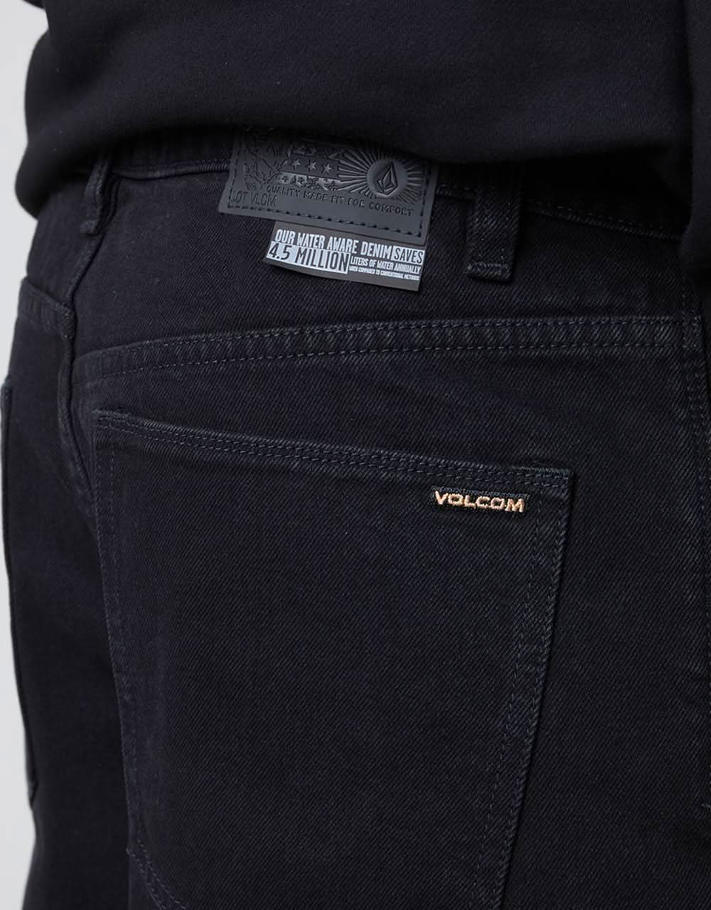 Volcom Billow Tapered Denim - Black - Image 5