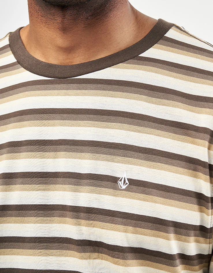 Volcom Level Stone Striped T-Shirt - Wren - Image 3